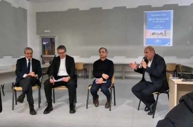 Francesco Giro, Davide Tedeschini durante la presentazione del libro 'La città Ideale'
